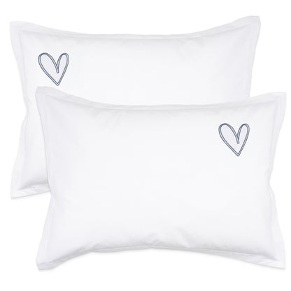 Monogrammed Pillow Shams (Set of 2) - Heart
