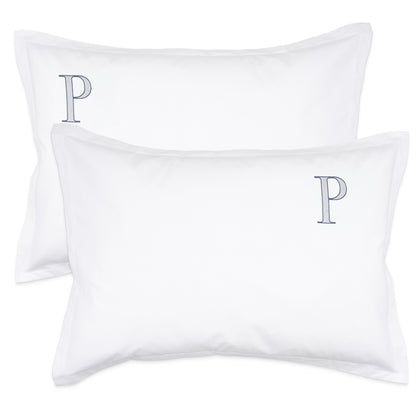 Monogrammed Pillow Shams (Set of 2) - P