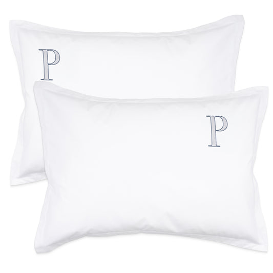 Monogrammed Pillow Shams (Set of 2) - P